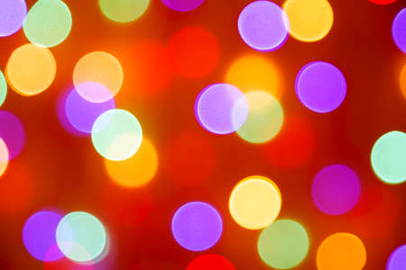 Colorful holiday bokeh. Abstract Christmas backgroundの写真素材