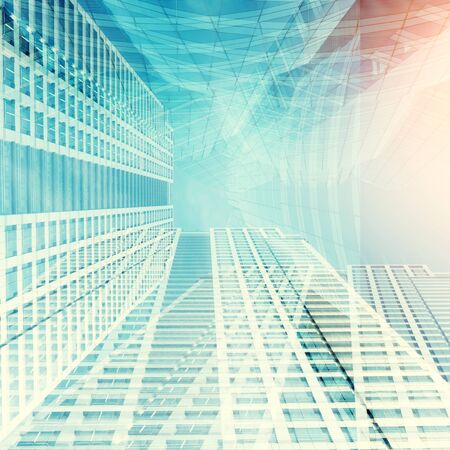 Office building close up for abstract background.