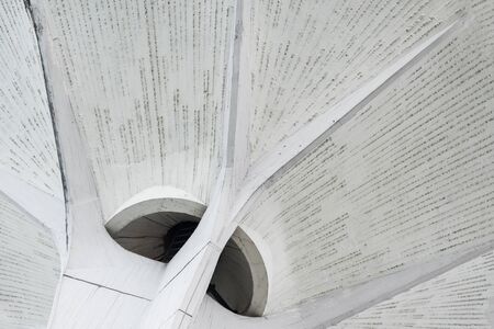 White concrete texture on building. Abstract background.の写真素材