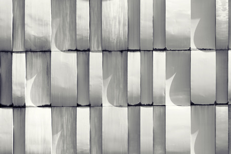 White wall pattern - architectural detail. Abstract texture background.の写真素材