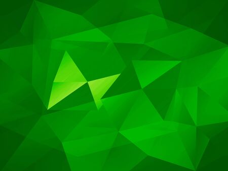 Green Low Poly trangular trendy hipster background for retro flyer, stylish brochure, poster, background and vintage applications.の写真素材