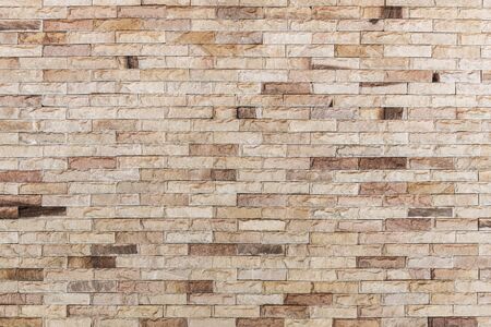 Abstract background from old brown bricks pattern on wall with grunge. Architecture construction...