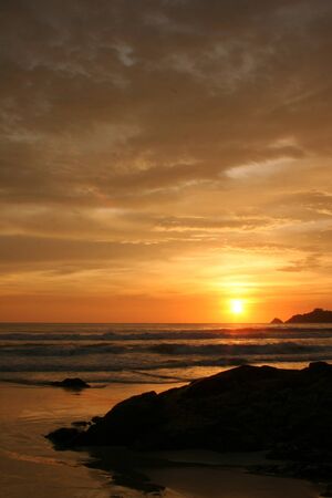 Sunset at Patong Beach, Thailandの写真素材