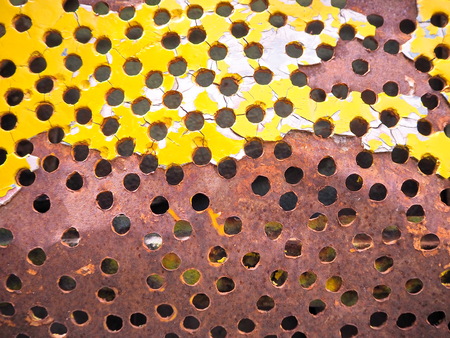 Rust on steel plateの写真素材