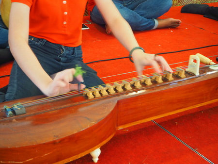 Hands of musiciansの写真素材