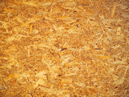 The plywood wall is yellow.の写真素材