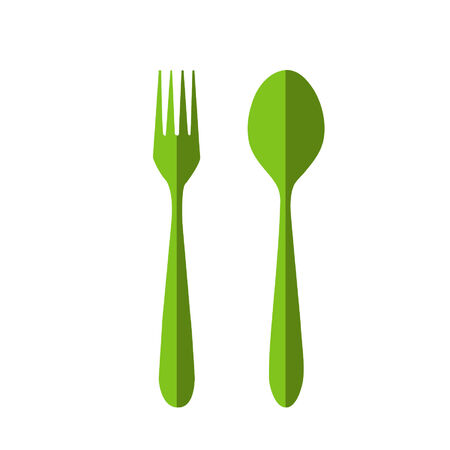fork and spoonのイラスト素材