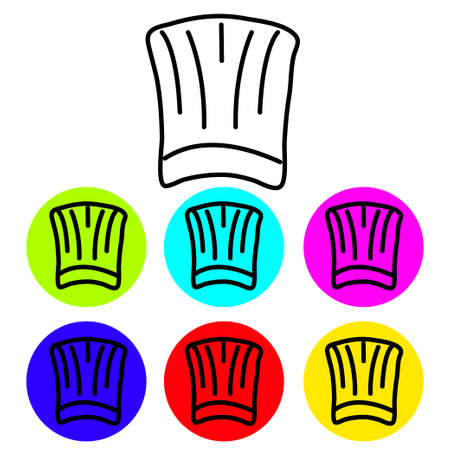 chef hatのイラスト素材