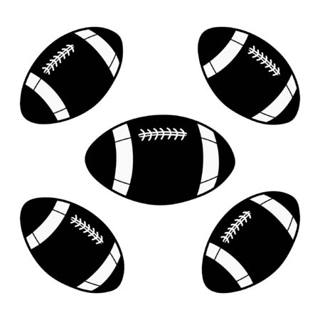 rugby ball illustration のイラスト素材