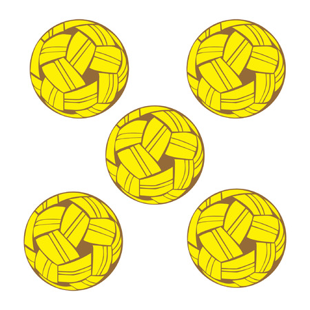 sepak takraw ball illustration のイラスト素材