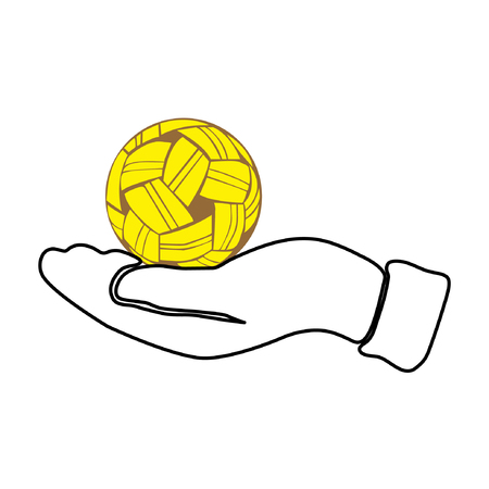hand with Sepak Takrawのイラスト素材