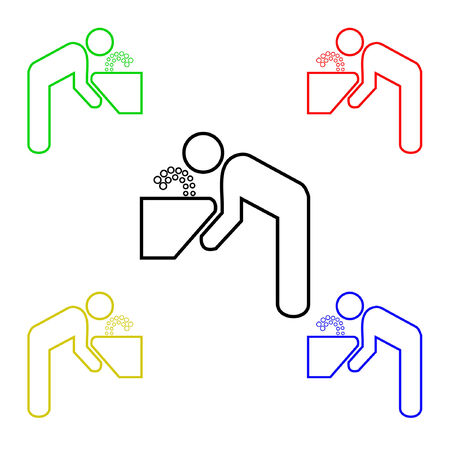 fountain iconのイラスト素材