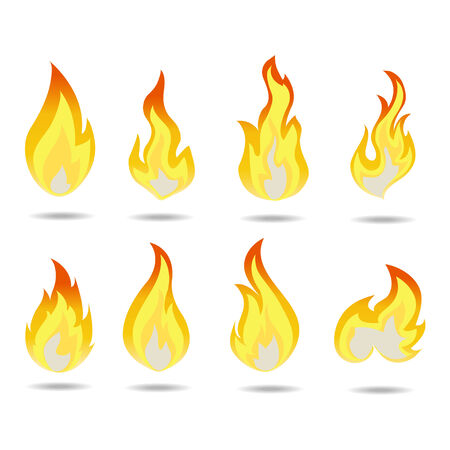fire vectorのイラスト素材