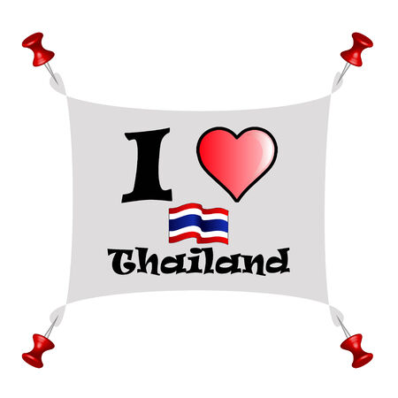 Illustration of I love thailandのイラスト素材