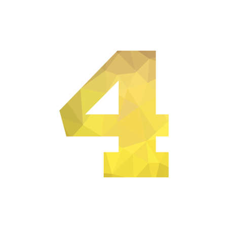 number low polygonのイラスト素材