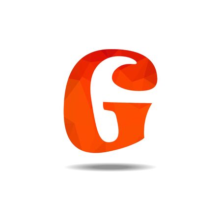alphabet low polygonのイラスト素材