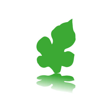 green leaves iconのイラスト素材