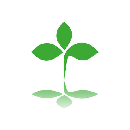 green leaves iconのイラスト素材