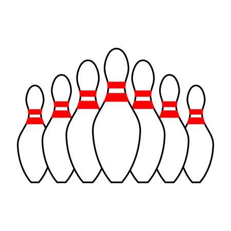 pin bowlingのイラスト素材