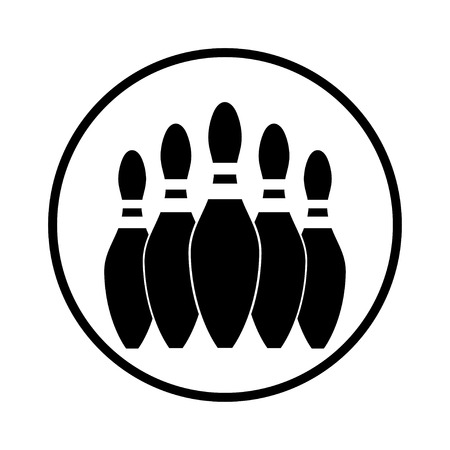 pin bowlingのイラスト素材