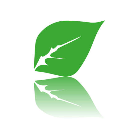 green leaves iconのイラスト素材