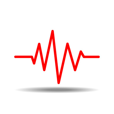 sound waves oscillatingのイラスト素材