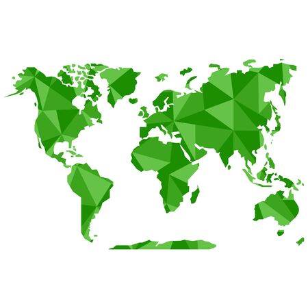 Abstract geometric of world mapのイラスト素材
