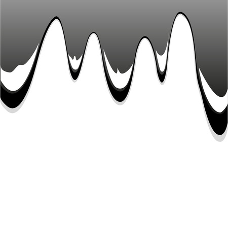 oil water petroleum black dropsのイラスト素材