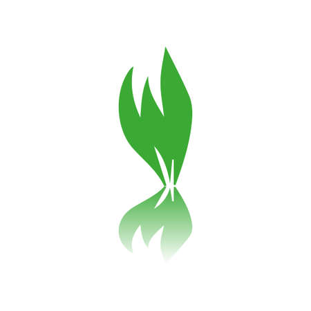 green leaves iconのイラスト素材