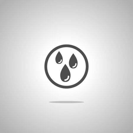 water drop iconのイラスト素材