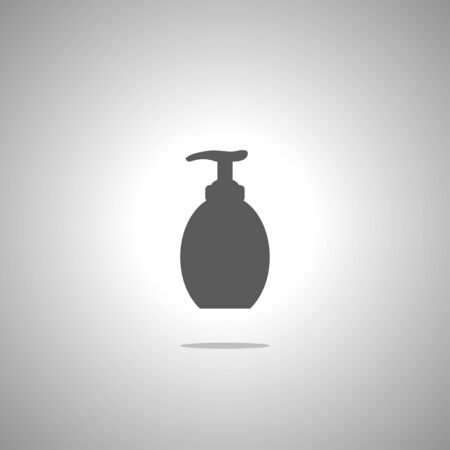 gel foam or liquid pump plastic bottleのイラスト素材