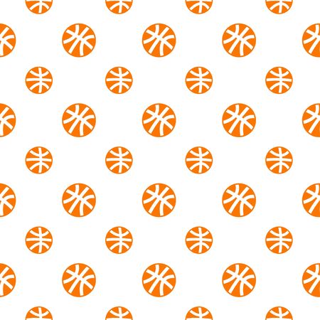 seamless pattern with basketballのイラスト素材