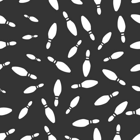 seamless pattern with pin bowlingのイラスト素材