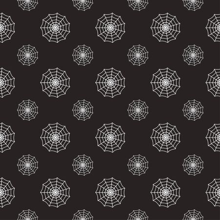 seamless pattern with cobwebのイラスト素材