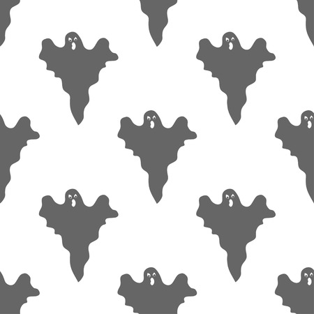 seamless pattern with ghostのイラスト素材