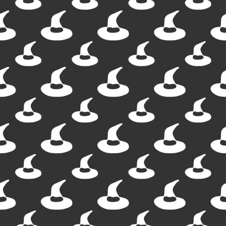 seamless pattern with hat Halloweenのイラスト素材