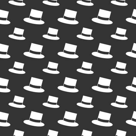 seamless pattern Top hatのイラスト素材