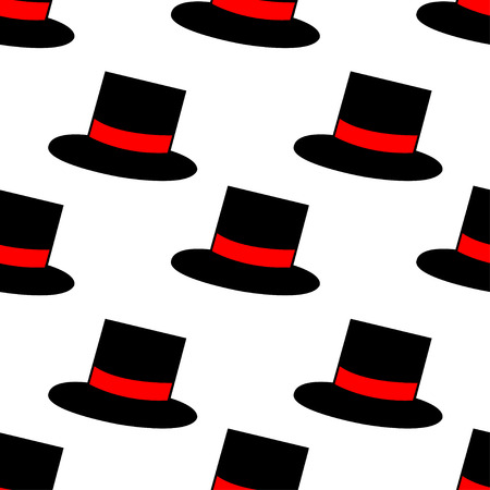 seamless pattern Top hatのイラスト素材