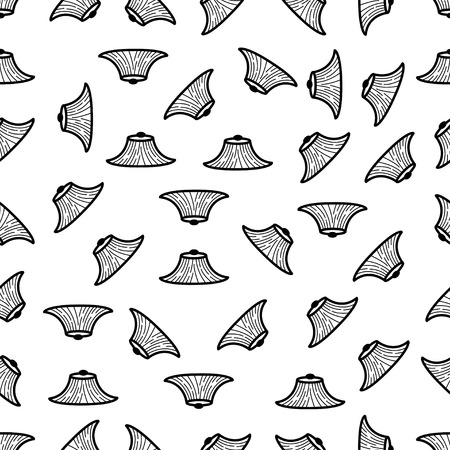 seamless pattern with Conical Hatのイラスト素材