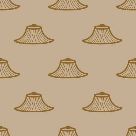 seamless pattern with Conical Hatのイラスト素材