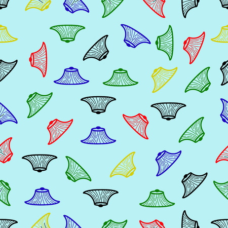 seamless pattern with Conical Hatのイラスト素材