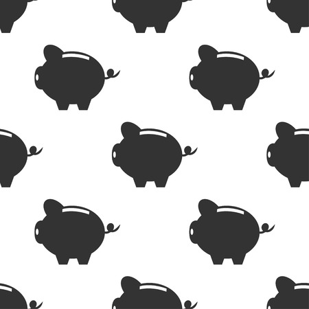 seamless pattern with piggyのイラスト素材