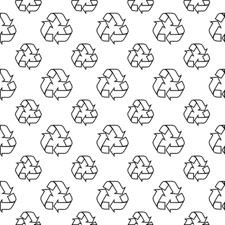 seamless pattern with recycleのイラスト素材