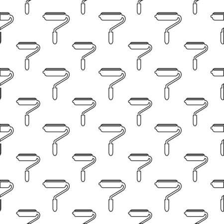 seamless pattern with rollerのイラスト素材