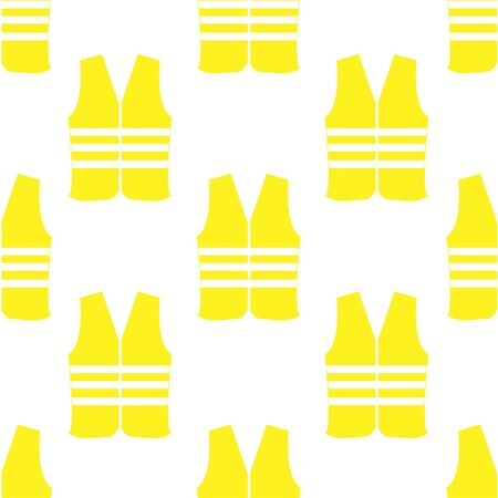seamless pattern with safety vestのイラスト素材
