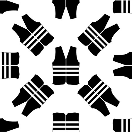 seamless pattern with safety vestのイラスト素材