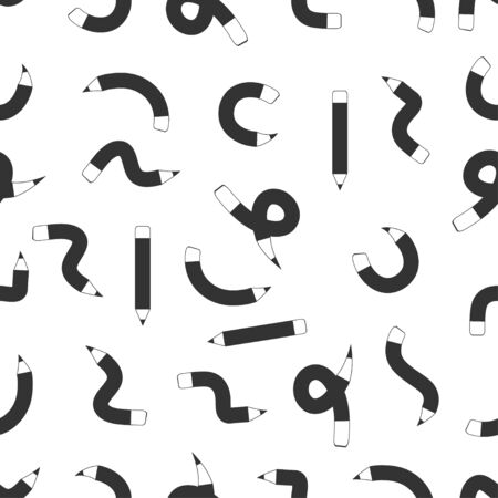 seamless pattern with pencilのイラスト素材