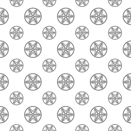 seamless pattern with snowflakesのイラスト素材