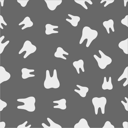 seamless pattern with toothのイラスト素材