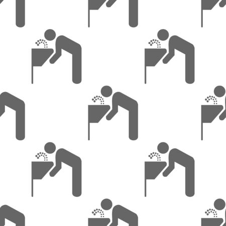 seamless pattern with drinking fountainのイラスト素材